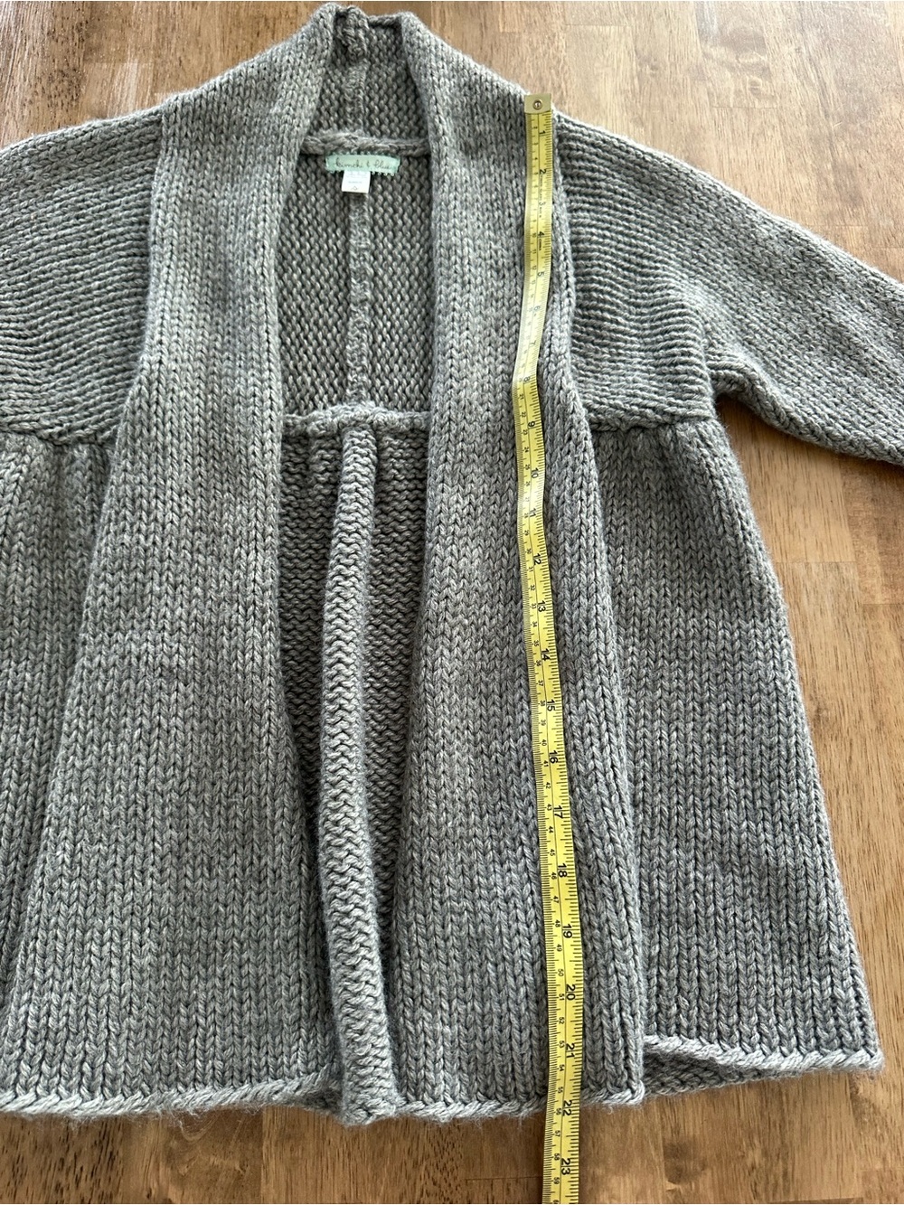 Kimchi & Blue Gray Open Front Cardigan Sweater Size Small, Urban Outfitters - Picture 8 of 8
